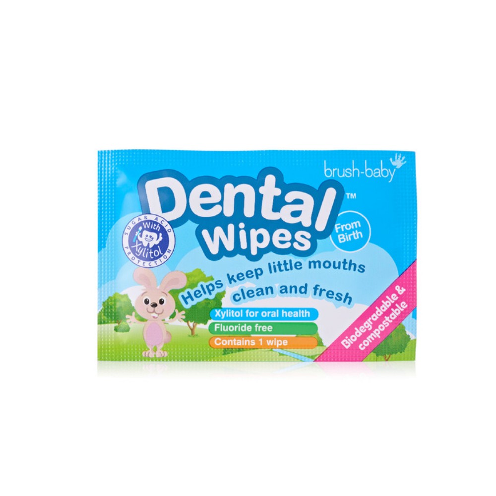 Brush Baby Dental Wipes - Pack of 28 Pcs