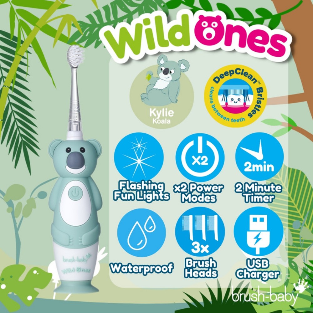 Brush Baby - Wildones Kids Electric Rechargeable Toothbrush - Koala