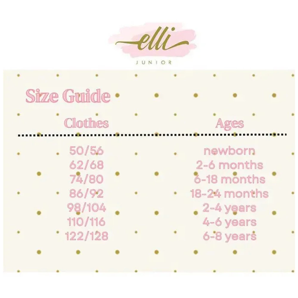 Elli Junior Bamboo Two Way Zip Pyjamas with Golden Dots - Beige