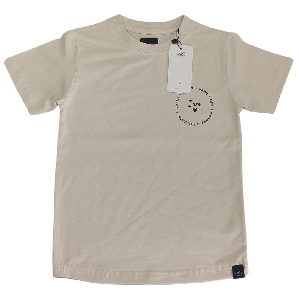 Elli Junior I Am! Organic T-Shirt - Beige