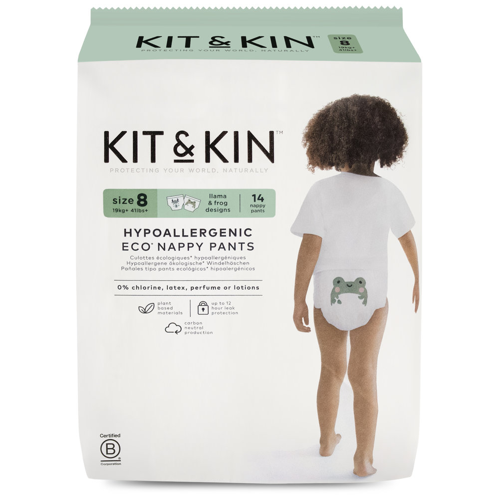 Kit & Kin - Eco Pull Up Diapers Size YPZ8 - 16+kg - Pack of 6 - 84 Pcs