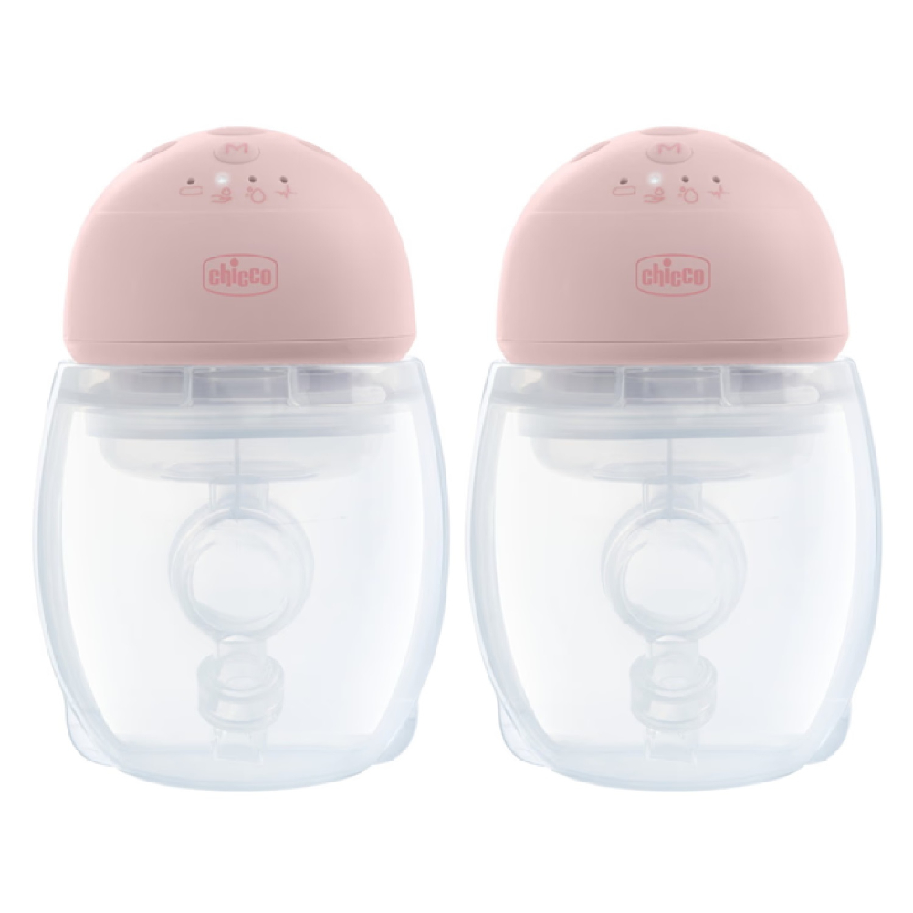 Chicco - Double Wearable Electric Breast Pump Set - Pink - 2 Pcs