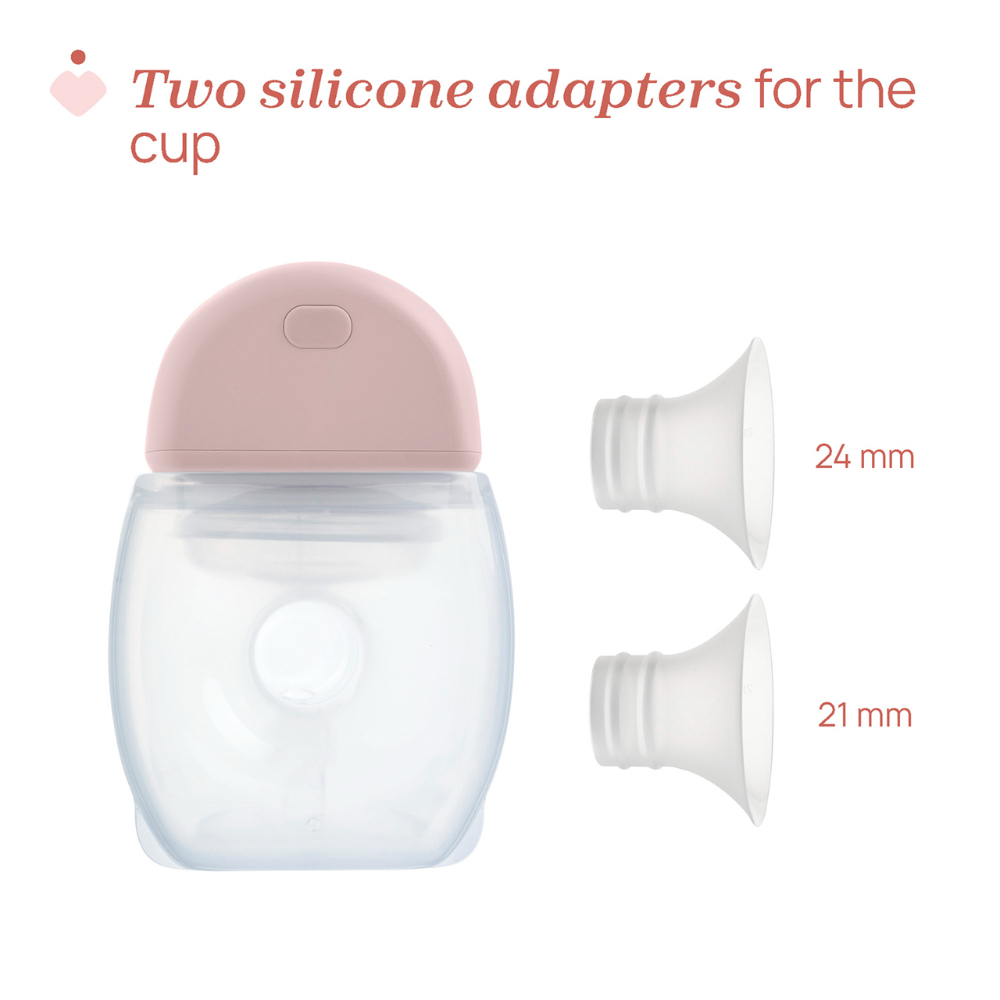 Chicco - Double Wearable Electric Breast Pump Set - Pink - 2 Pcs