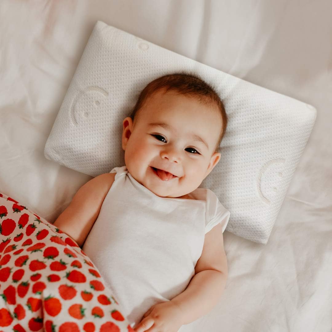 Babyworks - Baby 1st Pillow with Bamboo Pillow Case - White