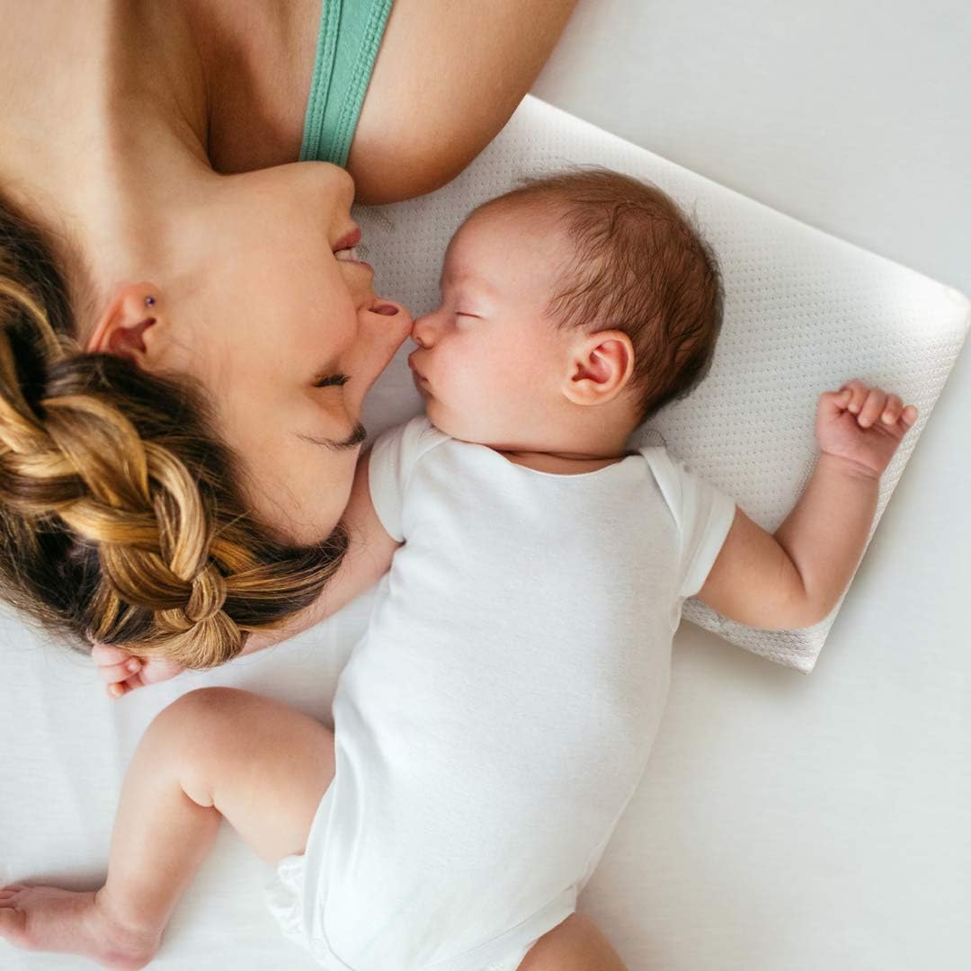 Babyworks - Baby 1st Pillow with Bamboo Pillow Case - White