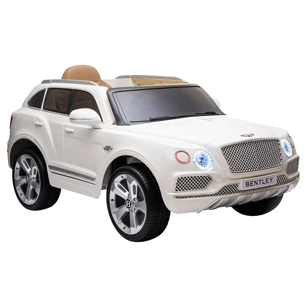 Bentley - Big Bentagya Kids Rideon Car - White - 12V
