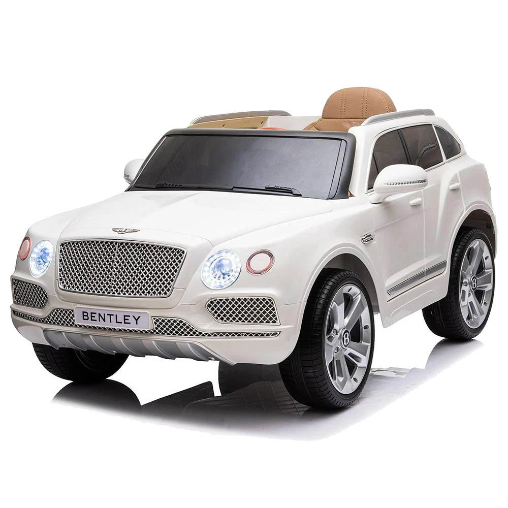 Bentley - Big Bentagya Kids Rideon Car - White - 12V