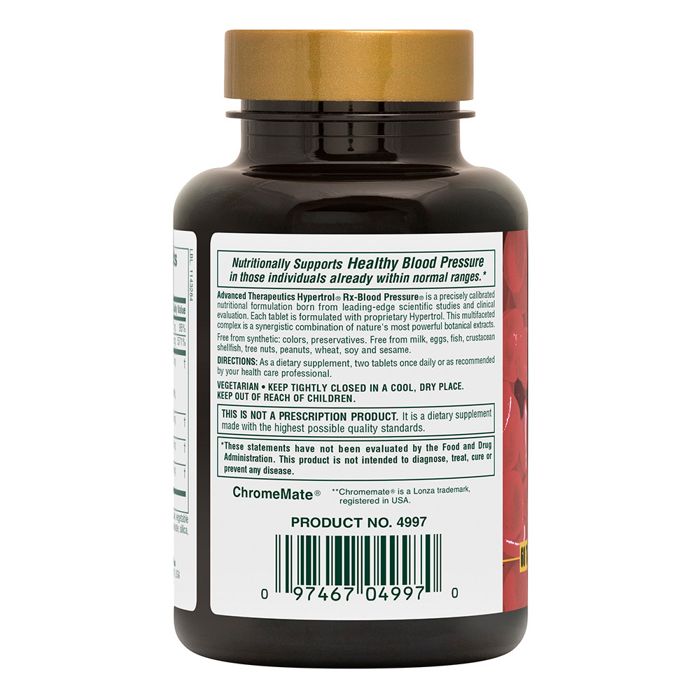 Natures Plus - Hypertrol Rx-Blood Pressure - 60 Tablets