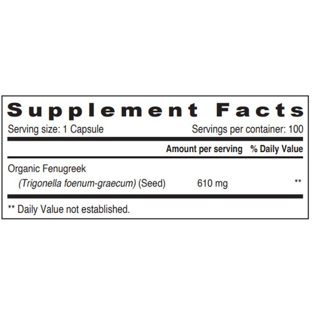 Sunshine Nutrition - Fenugreek Dietary Supplement 100 Capsules