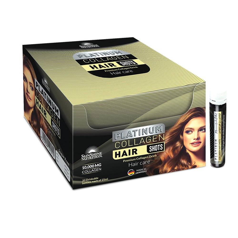 Sunshine Nutrition - Platinum Collagen Hair Shots Premium Collagen Drink 25ml x 20 Bottles