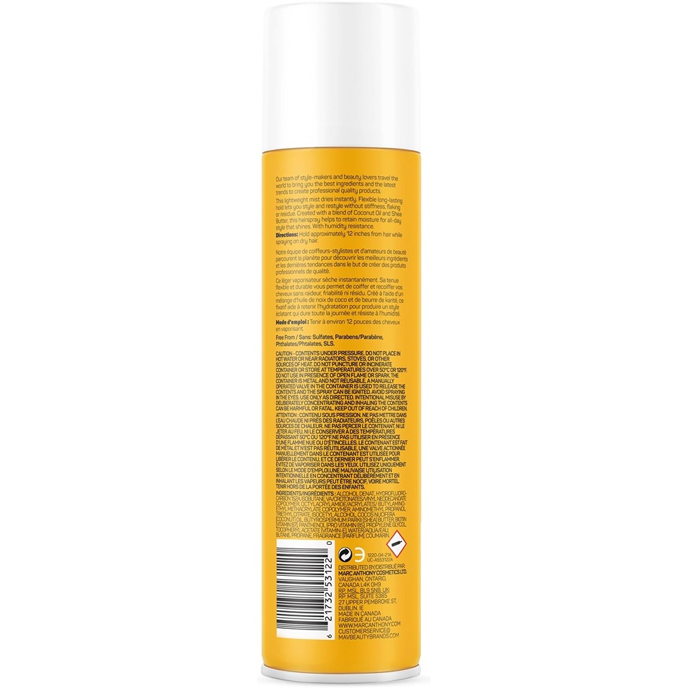 Marc Anthony - Coconut And Shea Volume Hairspray - 250 g