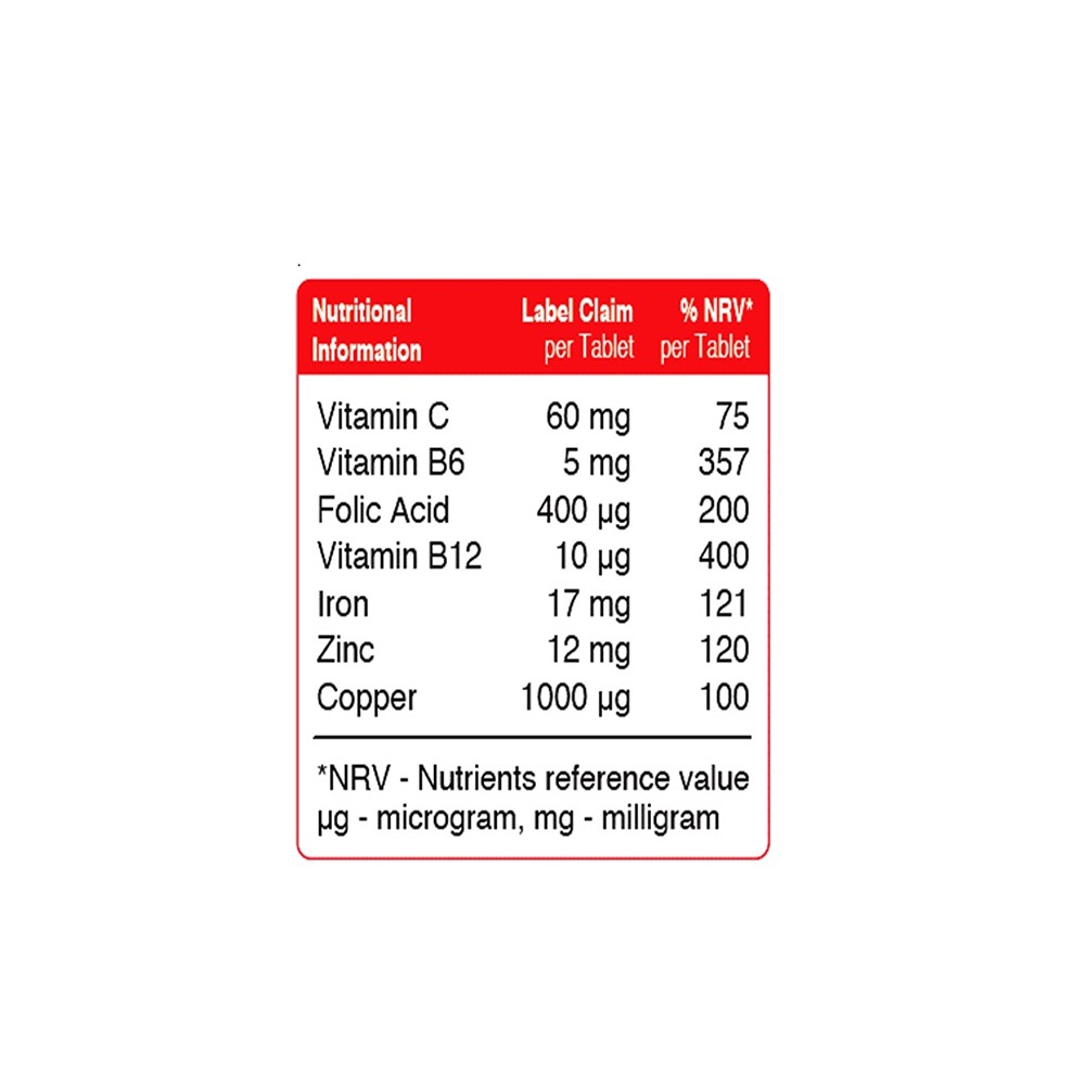 Vital Healthcare - FerroAid Iron Dietary Supplement Tablets - 30's