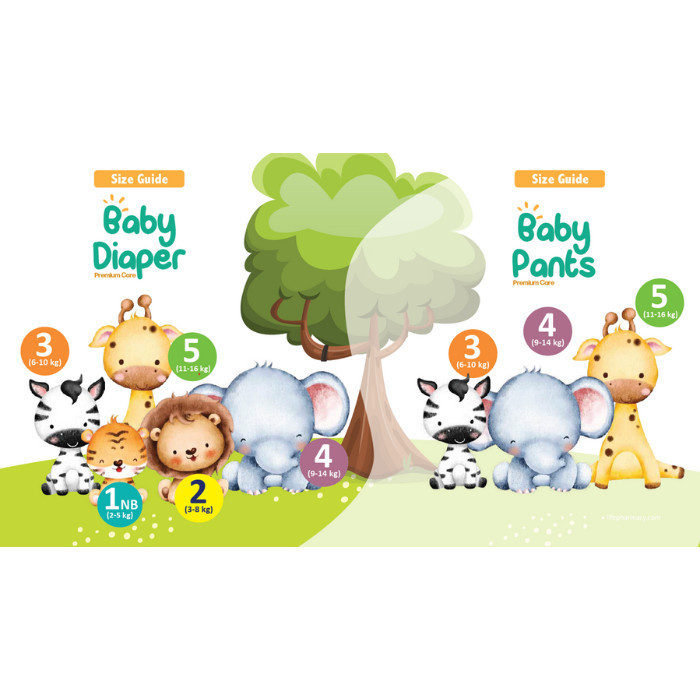 Life - Baby Diaper Size 3-Medium 6-10kg, 32 Count