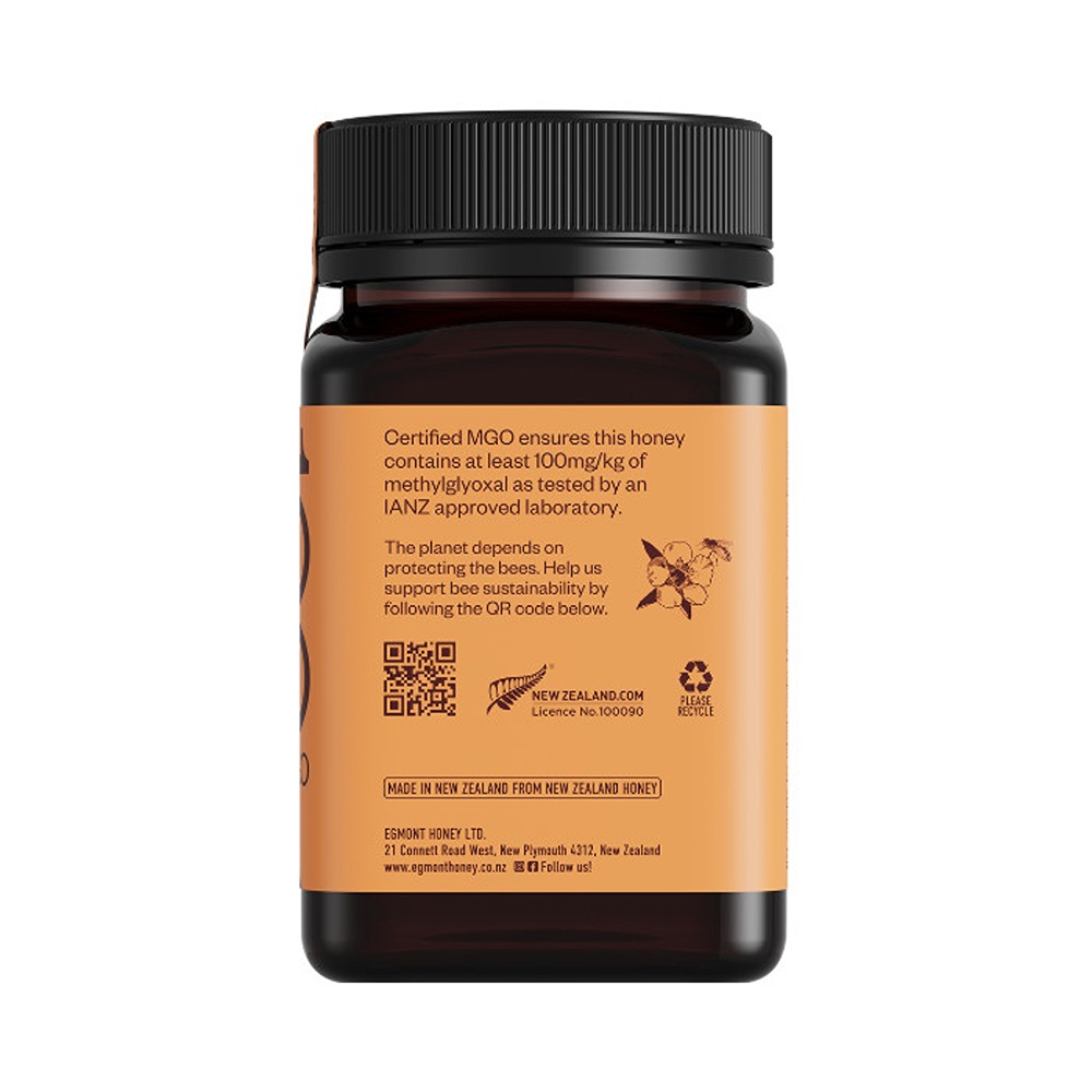Egmont Honey - Raw Manuka Multifloral Honey 100+ MGO - 500 gm