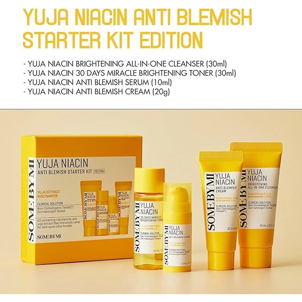 Some By Mi - Yuja Niacin Anti-Blemish Skin Care Starter Kit