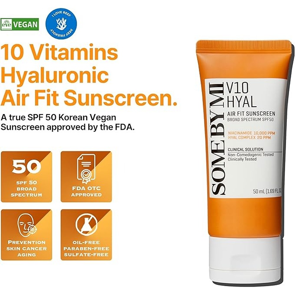 Some By Mi - V10 HYAL SPF 50 Air Fit Sunscreen - 50ml
