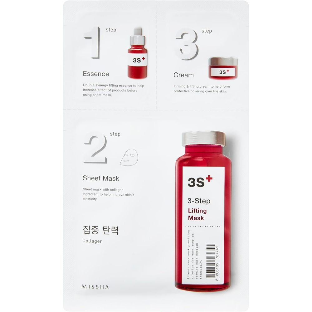Missha 3S Plus 3-Step Lifting Mask - 1.5 gm