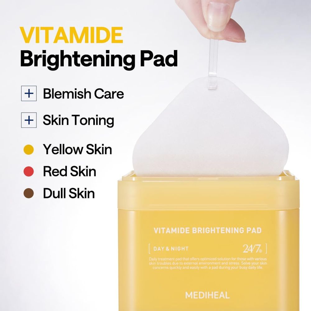 Mediheal Day & Night Vitamide Brightening Pad - 100 Pcs