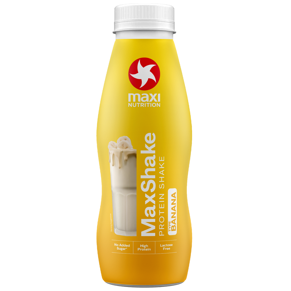 Maxi Nutrition - MaxShake Protein Shake - Banana - Pack of 12 - 330 ml