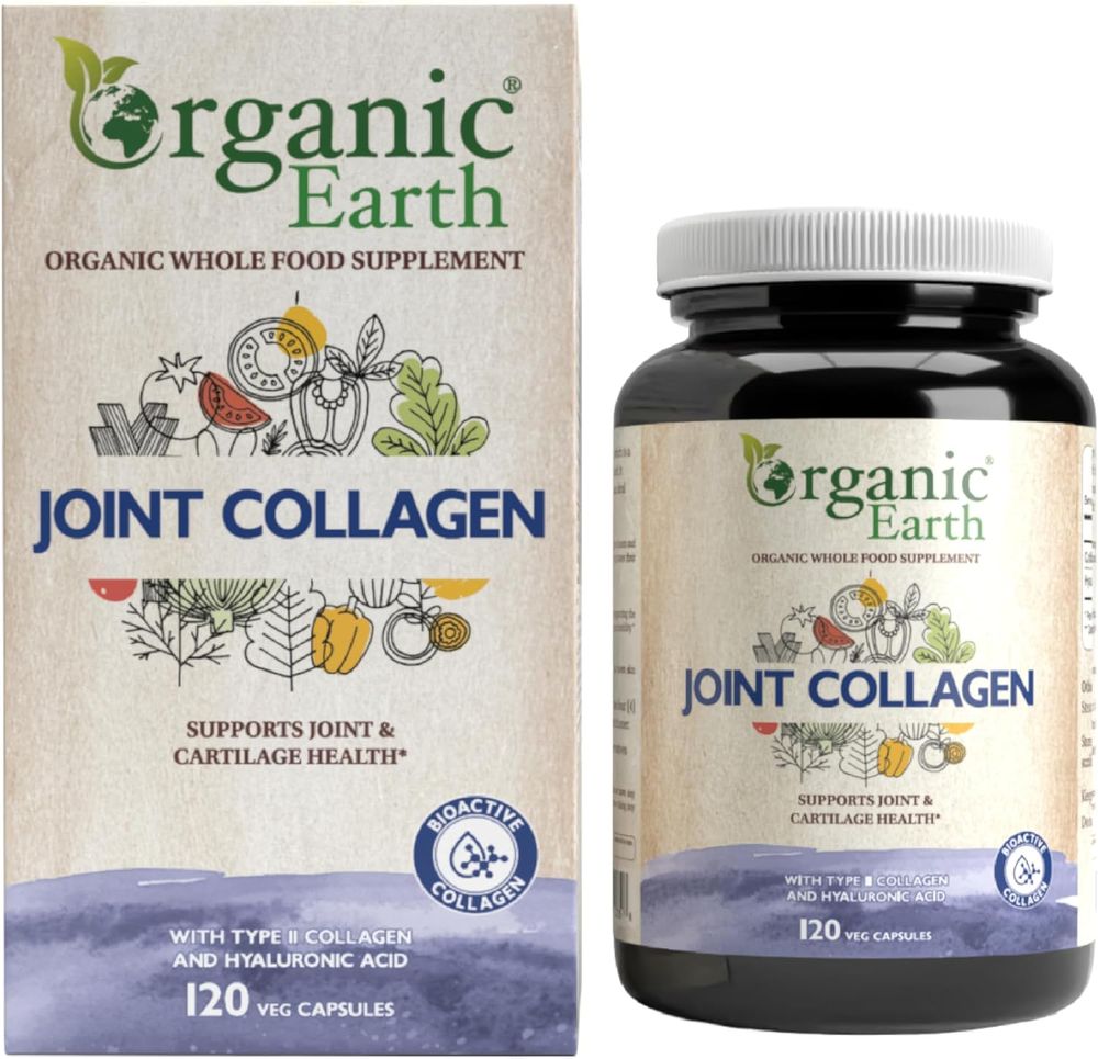 Organic Earth - Joint Collagen Whole Food Supplement Veg Capsules - 120 Pcs