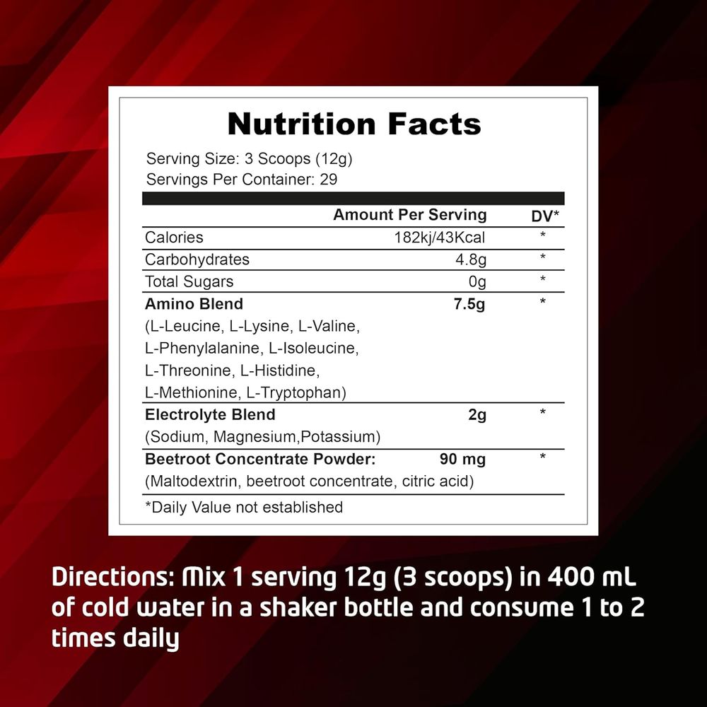 Muscle Core Nutrition - EAA Energy & Hydration Dietary Supplement - Pink Lemonade - 350 gm