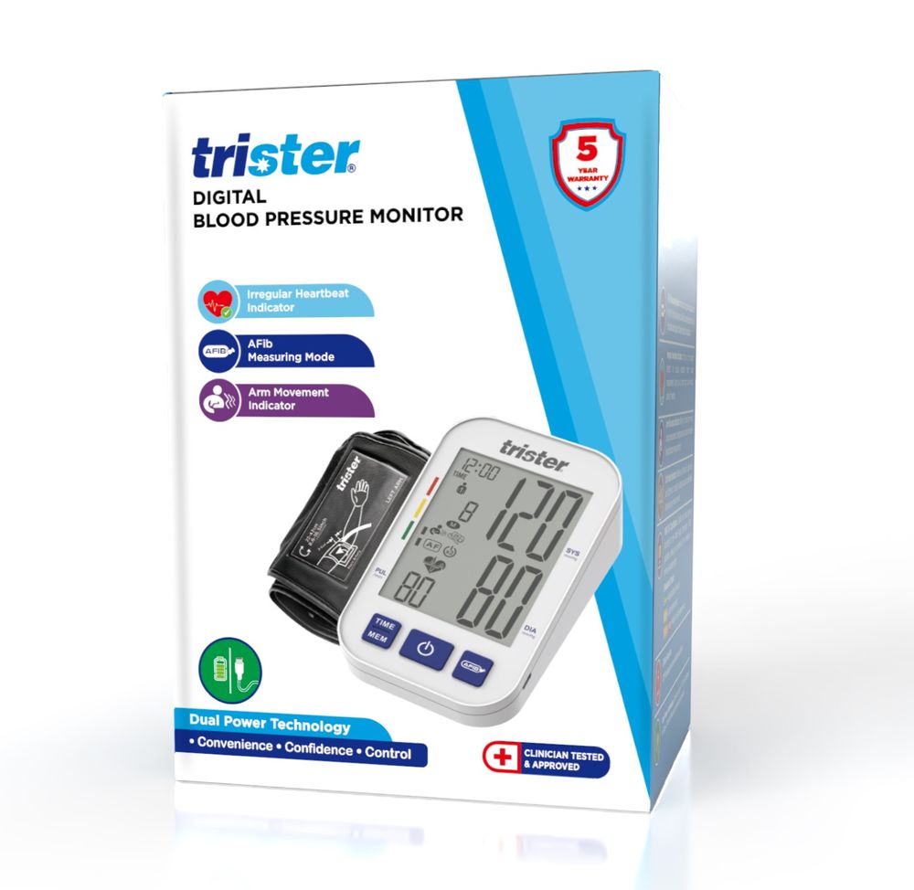 Trister - Advanced Digital Blood Pressure Monitor - White