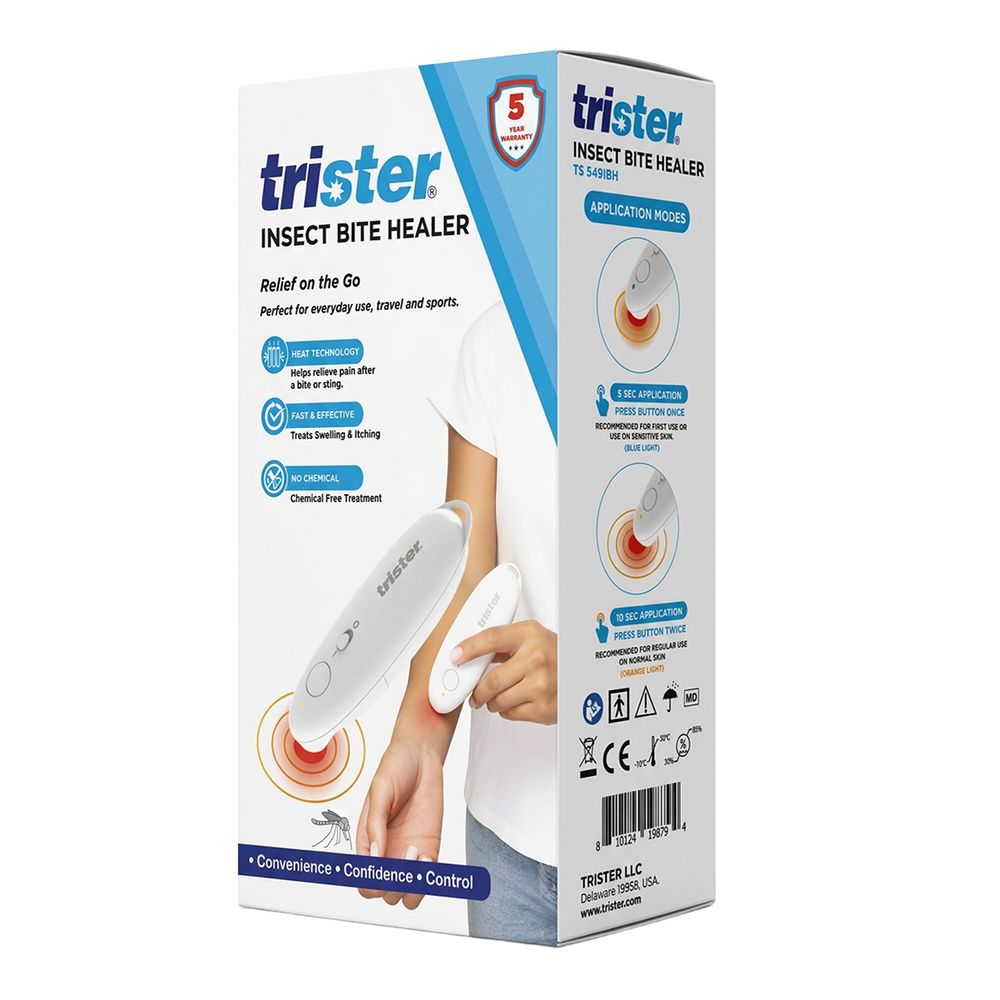 Trister - Insect Bite Healer Heat Relief Device - White