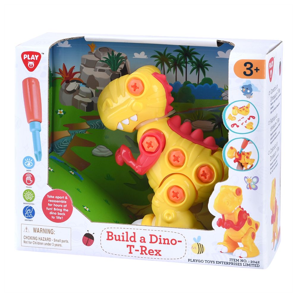 Playgo - Build A Dino Assemble Set - T-Rex