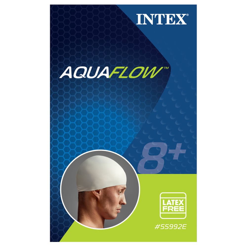Intex - Silicone Swim Cap - White