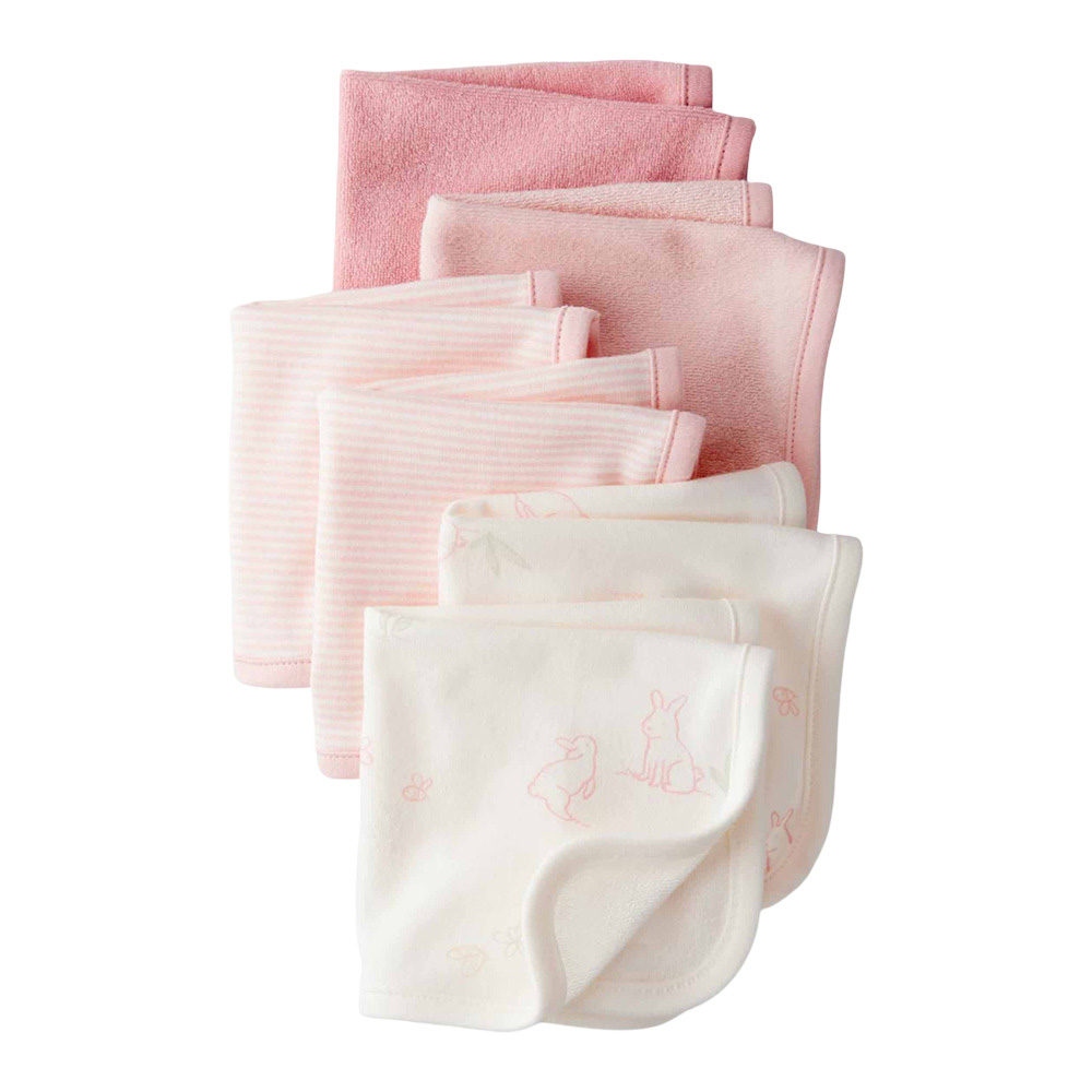 Carters - Baby Girl's Washcloth - Pink - 6 Pc Set