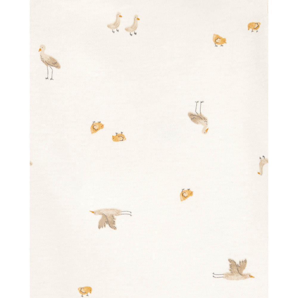 Carter's Baby Short Sleeves Birds Printed Bodysuits - 5 Pcs