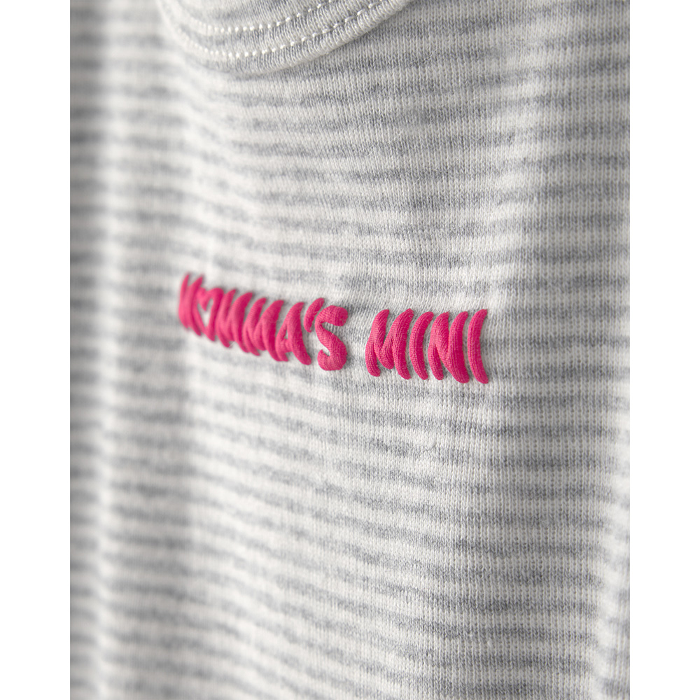 Carters - Baby Girl's Ruffled Sleeves Striped Creeper - Grey