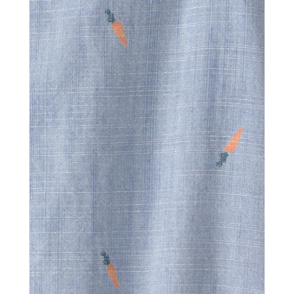 OshKosh B'Gosh - Baby Boy's Carrot Printed Short Sleeves Bodysuit - Blue