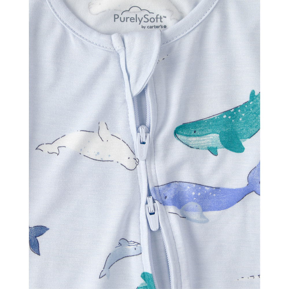 Carters - Baby Boy's Sleep N Play Whale Printed Sleepsuit - Blue
