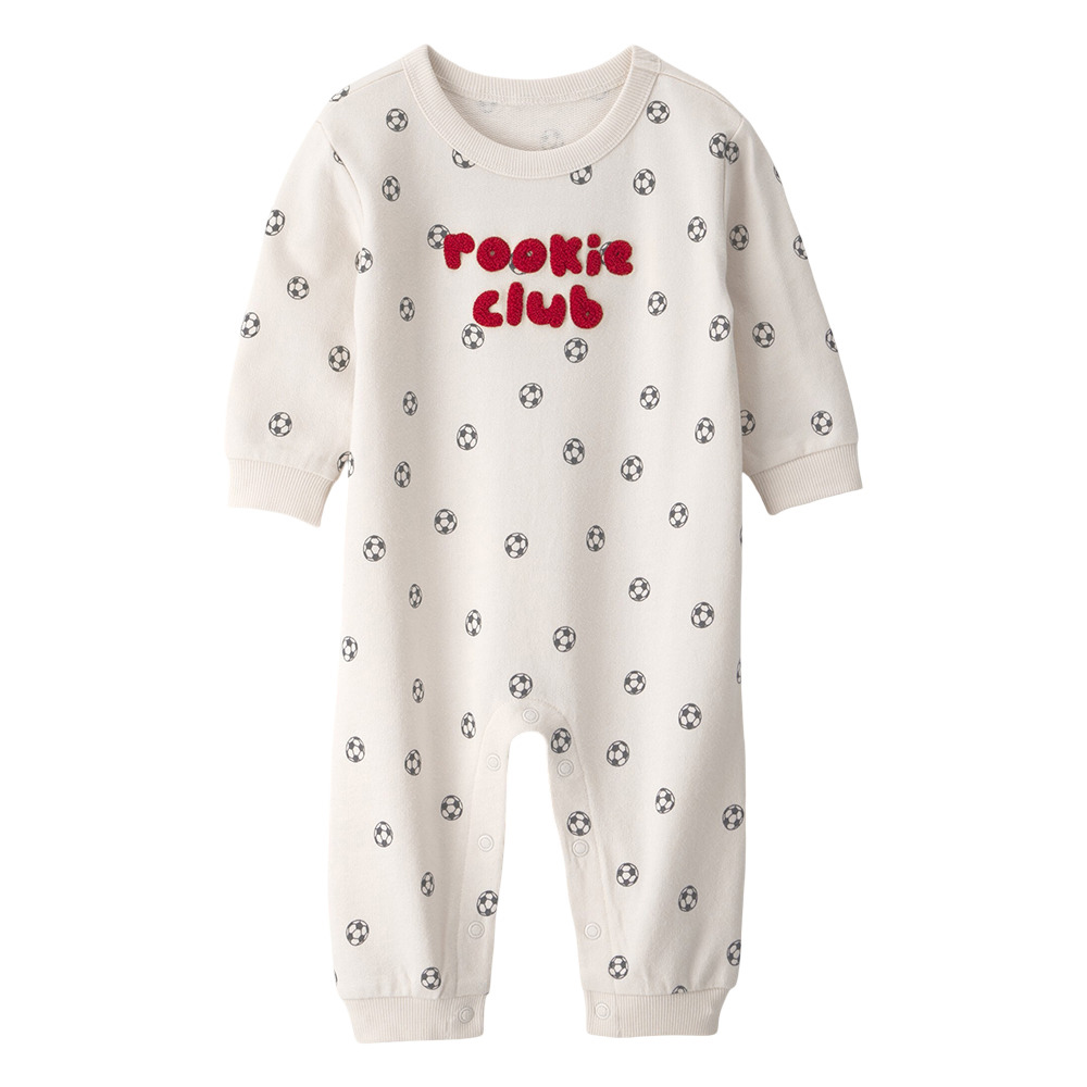 Carter's Baby Boy's Rookie Club Printed Jumpsuit - Ivory