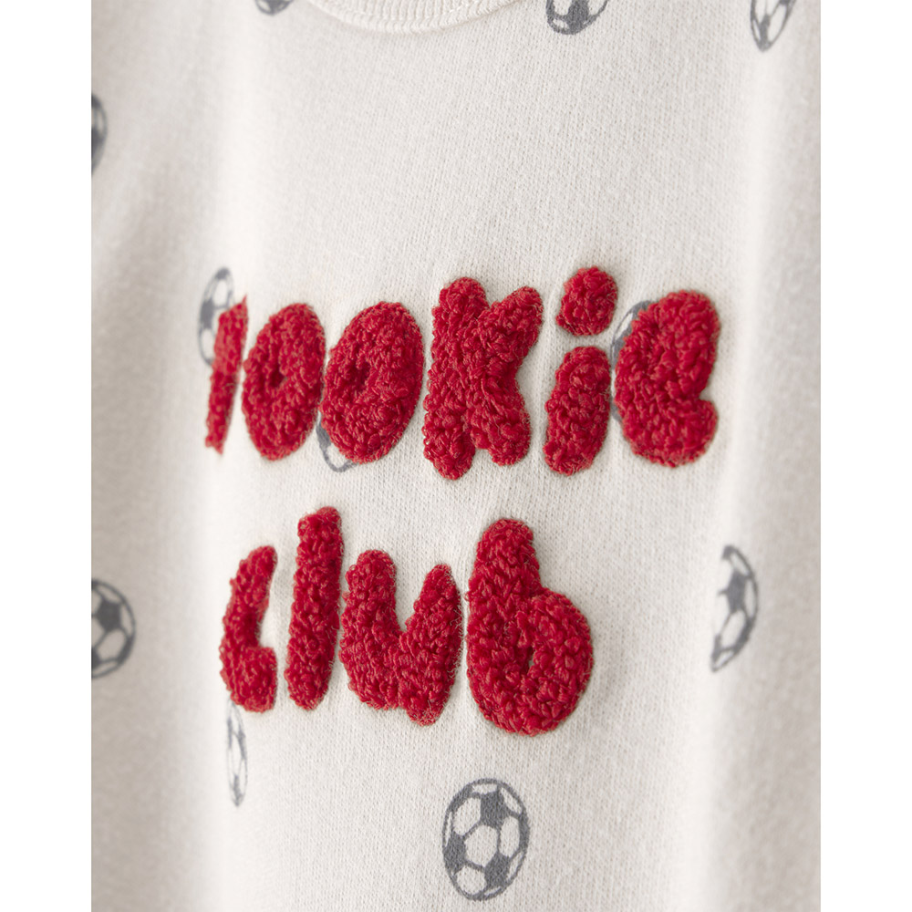 Carter's Baby Boy's Rookie Club Printed Jumpsuit - Ivory