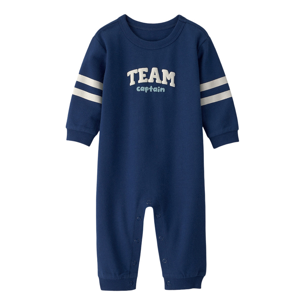 Carter's Baby Boy's Team Captain Printed Jumpsuit - Blue