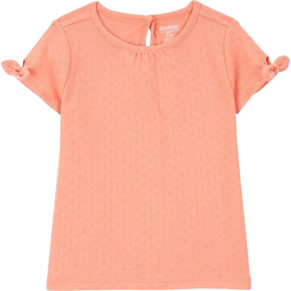 OshKosh B'Gosh - Girl's Pointelle Short Sleeves Top