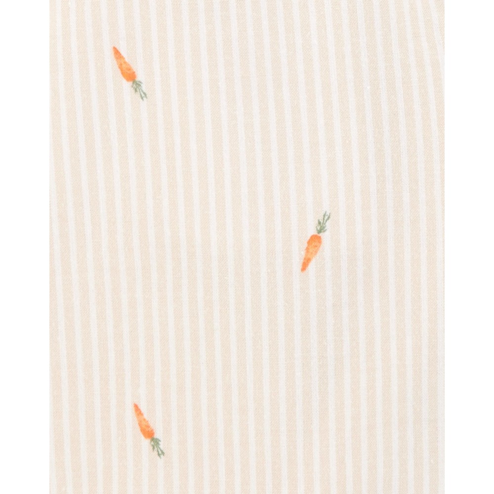 OshKosh B'Gosh - Boy's Carrot Printed Shortalls - Cream