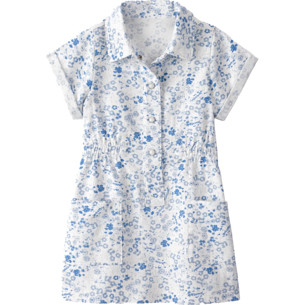 OshKosh B'Gosh - Girl's Floral Printed Button-Up Dress