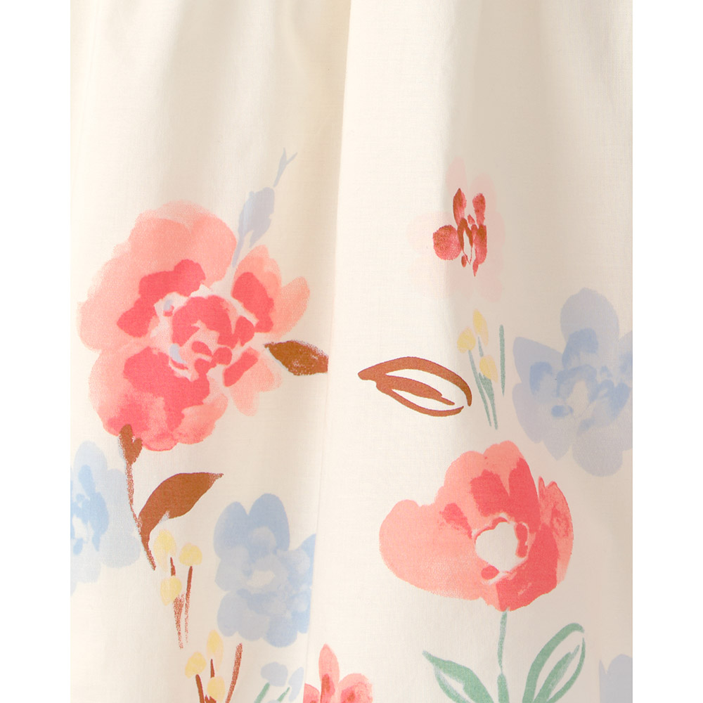 Carter's Girl's Spring Floral Printed Woven Dress - White