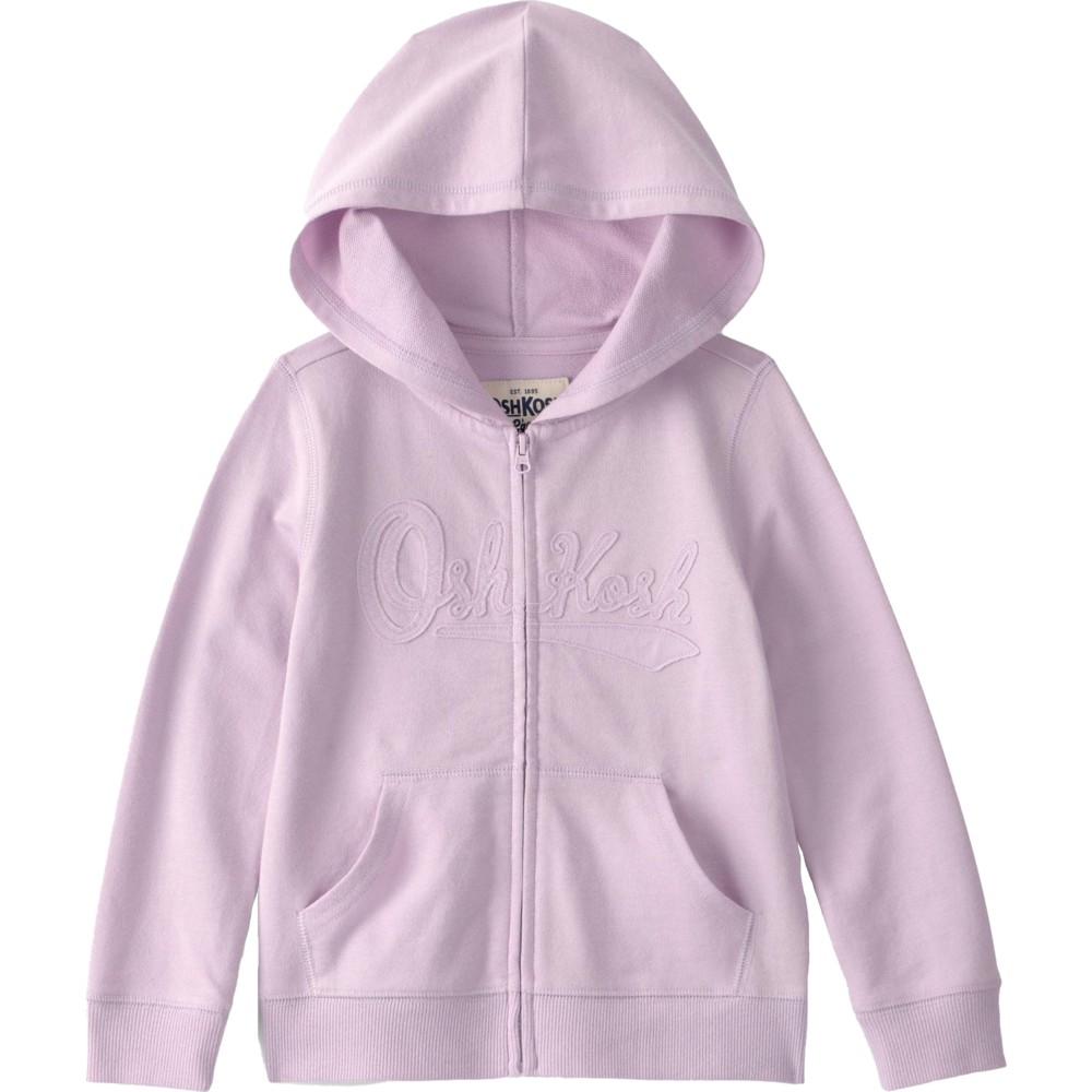 OshKosh B'Gosh - Girl's Logo Printed Knit Hoodie - Purple