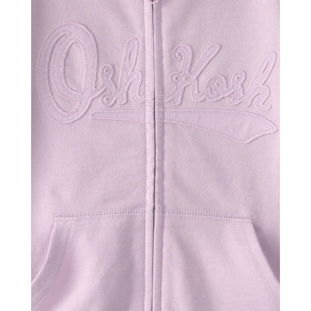 OshKosh B'Gosh - Girl's Logo Printed Knit Hoodie - Purple