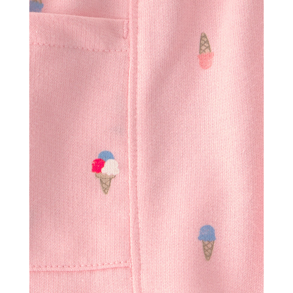 Carter's Girl's Ice Cream Printed Knit Shorts - Pink