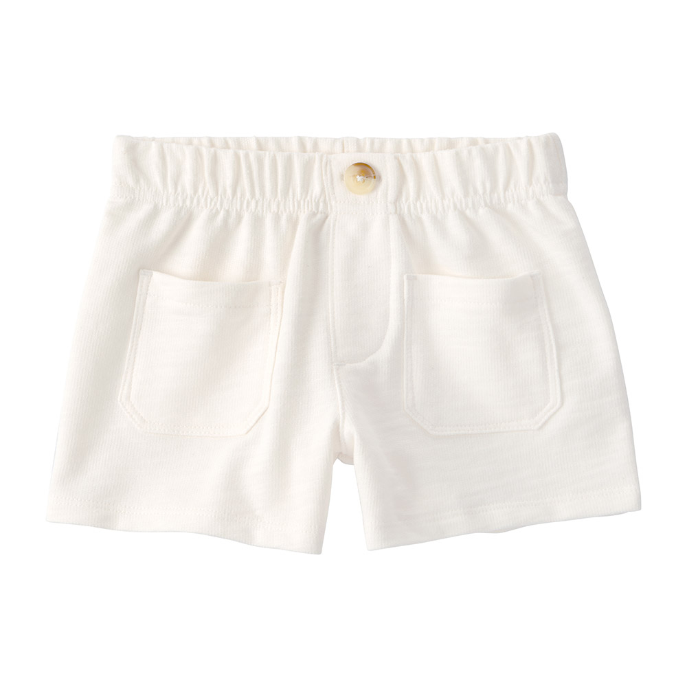 Carter's Girl's Puff Sleeves Seashells Printed Top and Shorts - 2 Pcs