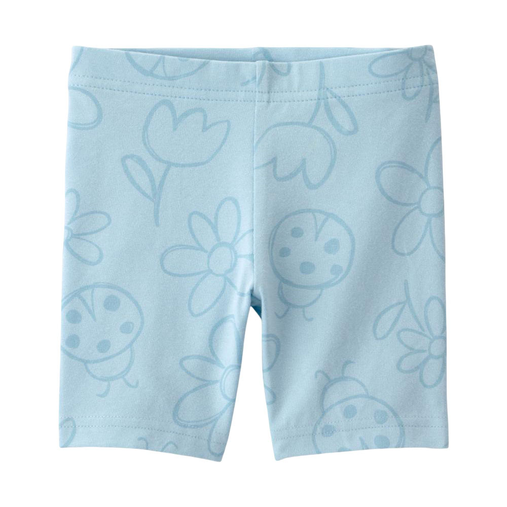Carter's Girl's Ladybug Printed Knit Shorts - Blue