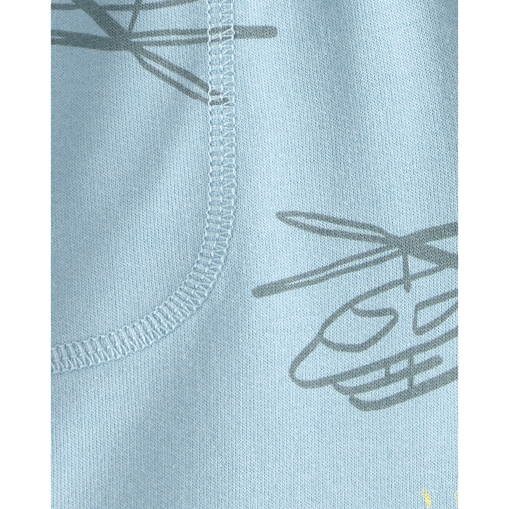 Carter's Boy's Flying Helicopter Printed Shorts - Blue