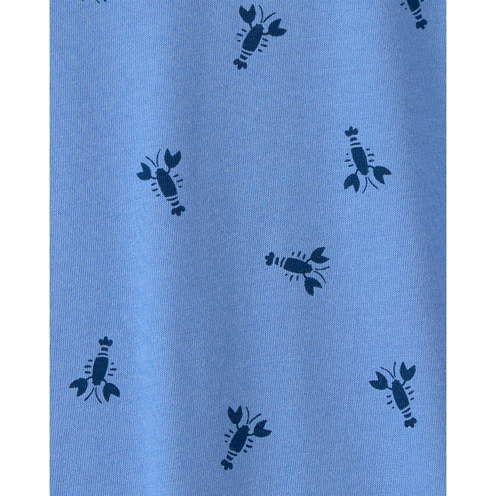 Carter's Boy's Crayfish Printed Short Sleeves T-Shirt - Blue