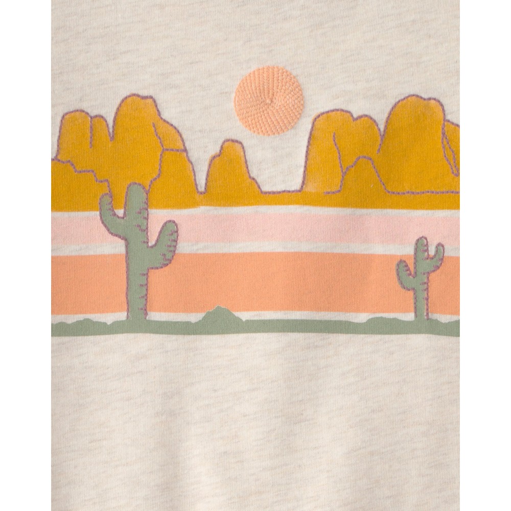 OshKosh B'Gosh - Boy's Cactus Graphic Printed Tees - Cream