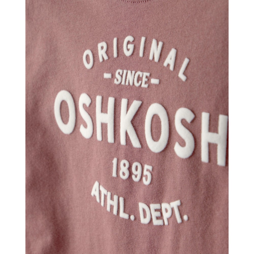 OshKosh B'Gosh - Boy's Short Sleeves Logo Graphic T-Shirt - Brown